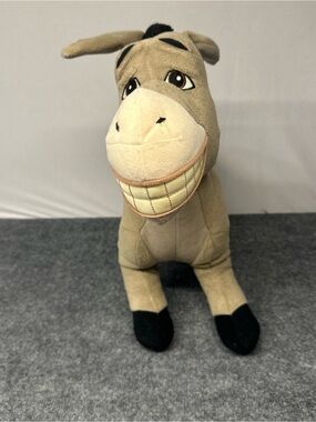 Hasbro Shrek 2 Donkey Plush Toy in Tan and Black